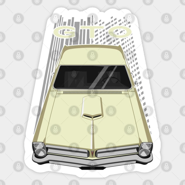 Pontiac GTO 1965 - Mayfair Maize Yellow Sticker by V8social